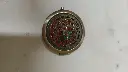 Mini Round Double-Sided Folding Mirror Vintage Cosmetic Makeup Purse Mirror Pocket Mirror