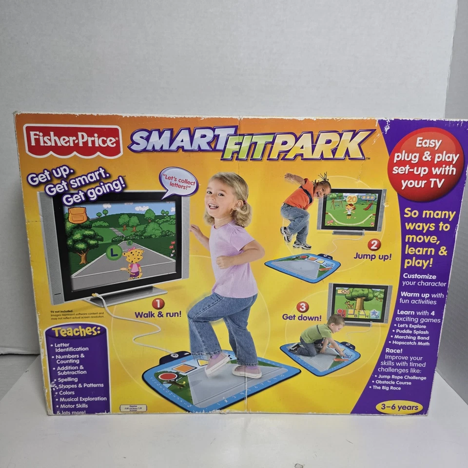 Fisher Price Smart Fit Park Plug N Play Exercise for Kids Age 3-6 2009 P4494