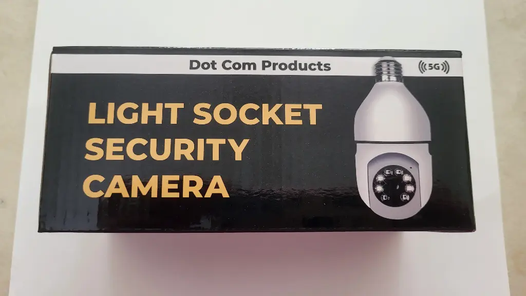 Light bulb security camera