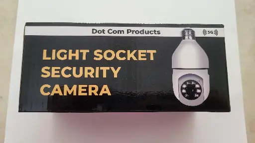 Light bulb security camera